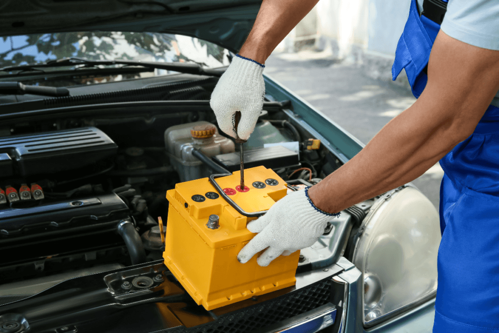 Car Battery Fixing