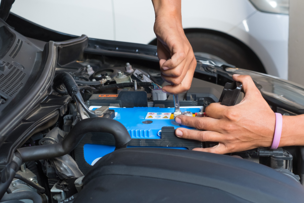 Car battery home fitting