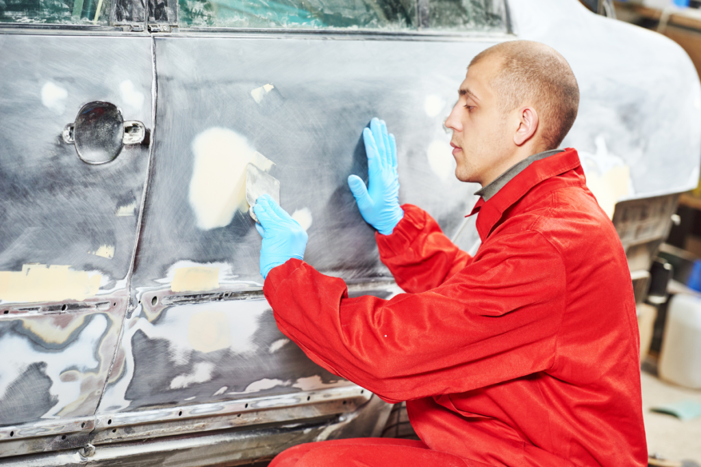 Car body damage repair