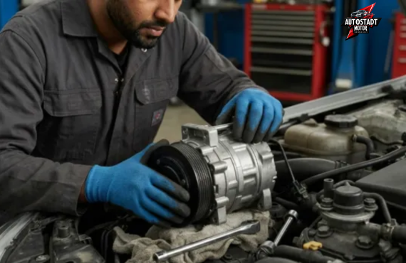 Rolls Royce AC Compressor Change