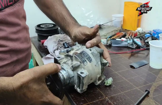 Mitsubishi ac compressor change