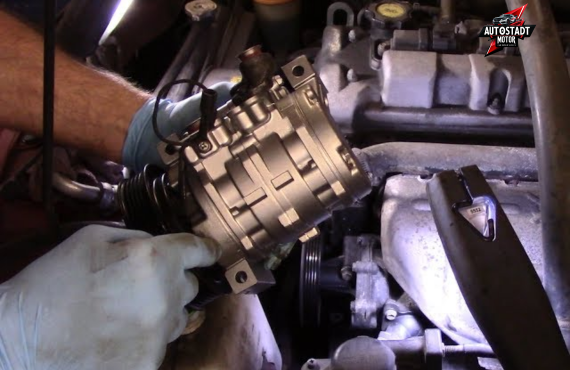 Nissan ac compressor change