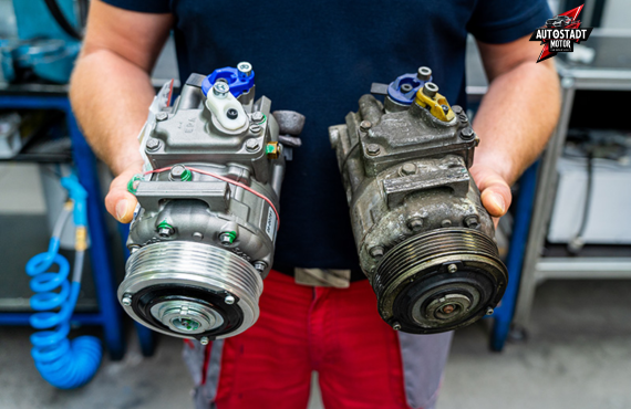 MG ac compressor change