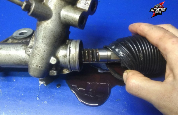 MG steering oil leak repair