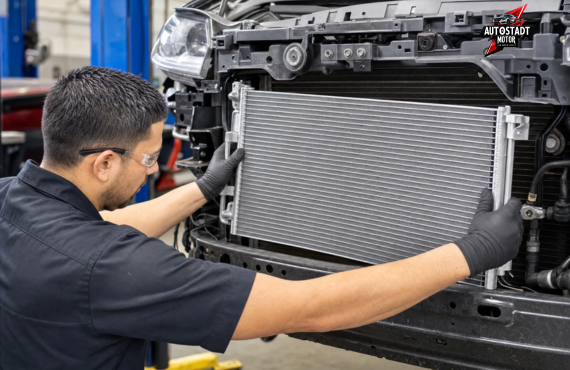 Maserati ac condenser change