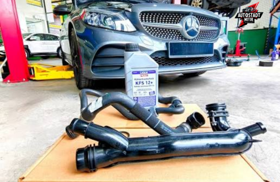 Mercedes coolant system repair