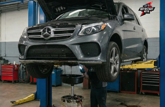Mercedes oil leak repair