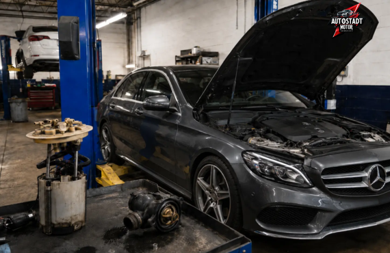 Mercedes water pump repair