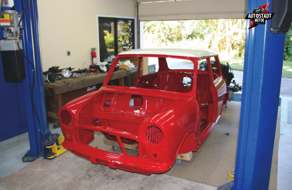 Mini Cooper denting painting