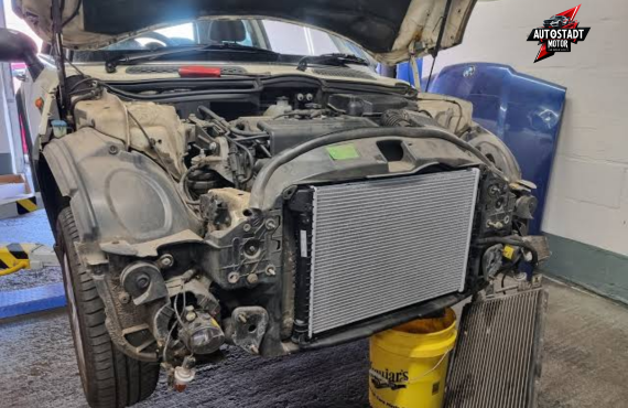 Mini Cooper radiator repair